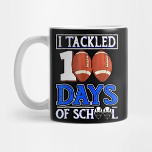 I Tackled 100 Days Of School Football 100th Day Boys Kids Mug